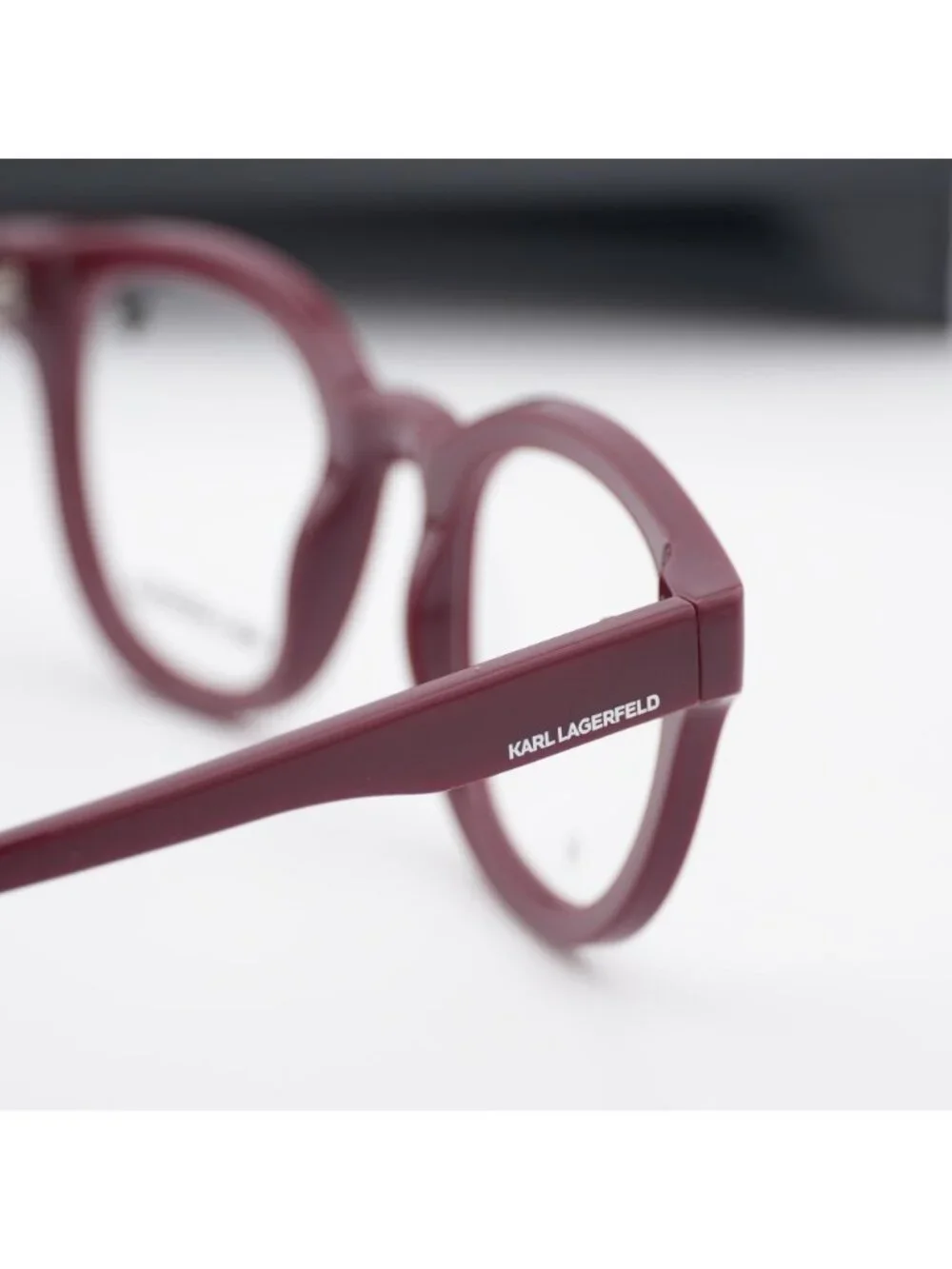 Karl Lagerfeld KL6177 601 Round 47mm Eyeglasses - Burgundy